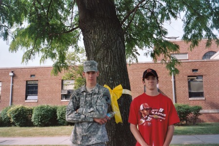 Josh and Jeremy on Iraq Deployment Day