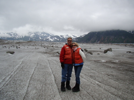 On the glacier!