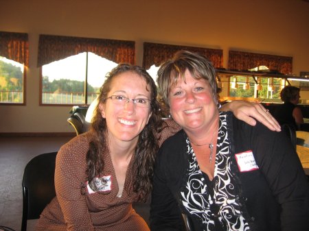 Carly and Kristin at 20th reunion