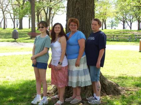 Me and three of my girls at Easter