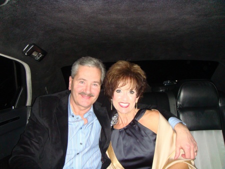 Me and Philip in limo after Grammys