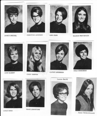 Some girls from Rim's class of 69