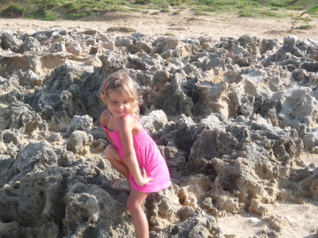 Madison at the beach in Puerto Rico