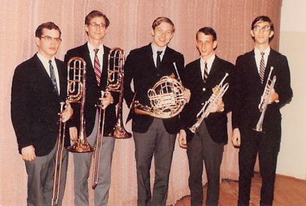 1968 OBU Brass Quintet - J. Hilliard in middle