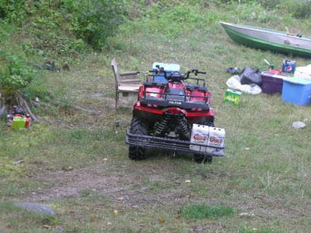 ATV at cabin