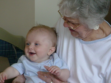 Matthew with Great Grandmother Thais