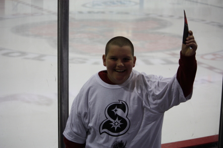 Kyle at Sundogs game march 2009