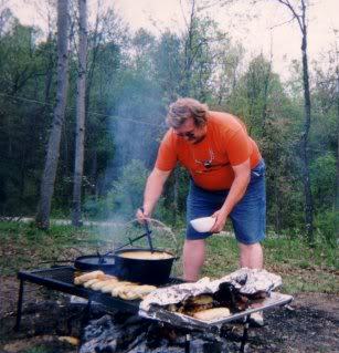 Cookin Out in Our Side Yard - 2009