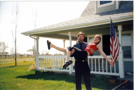 Glenn with daughter, Liz in 2000