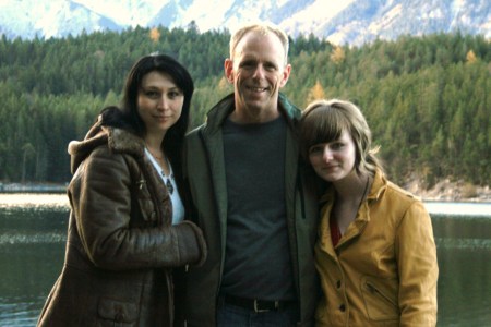 That's my daughter on the right. Eibsee, Germa