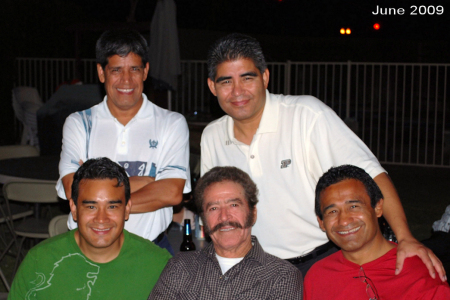 The four brothers with Mr. "Beto."