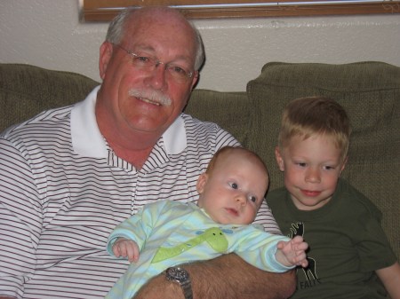 Grandpa with Luke and Caleb