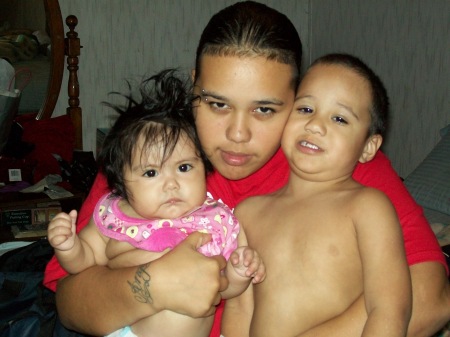 this is my daughter priscilla and her to babys