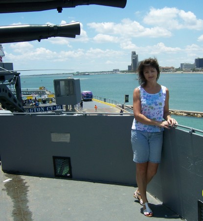 On the USS Lexington, Corpus Christi, TX.