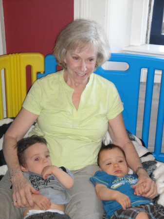 Penny & twin grandsons July '09