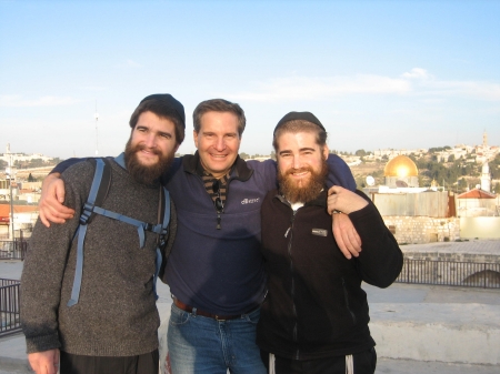 Ari, Mike and Dad in Israel