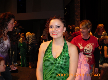 Heather after her dance 2009