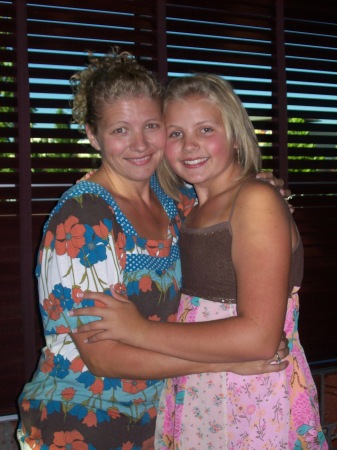 Abby and Mommy!  Her 13th birthday.