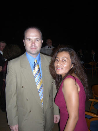 Marine ball Angola 2006 with my wife Claudia