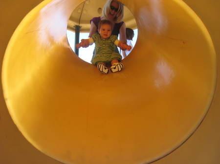 Bella & I having fun at Haggen Park '09