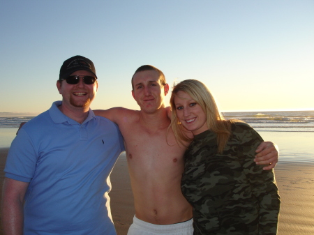 Ryan, nephew Shea and Kellen at  Pismo Beach