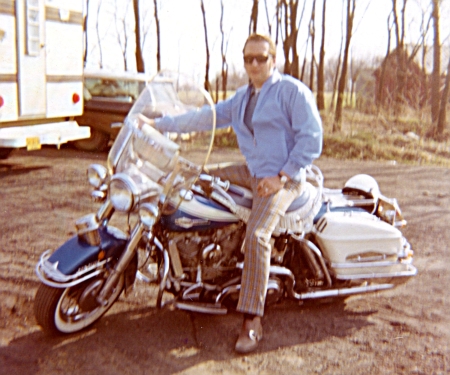 Me on my 3rd Harley. Circa 1971