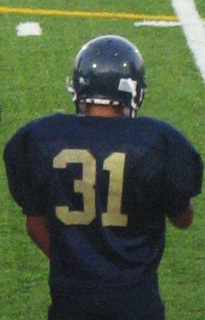 Alex playing Football for West High
