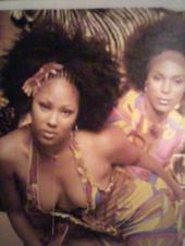 Sister in law Gigi and Keyah Hair Book Spread