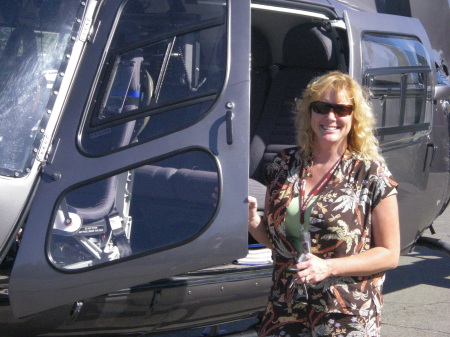 Tanya's First Helicopter Ride Aug 2009