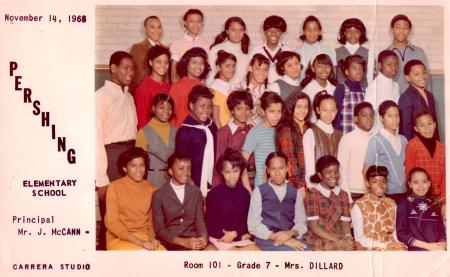 Pershing Schoo Grade 7  Nov 1968