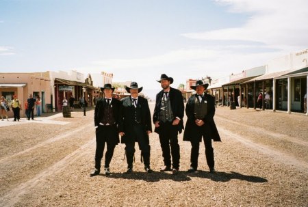 My son on the left.....downtown Tombstone