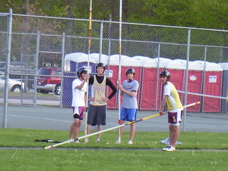 Pole vaulting brother