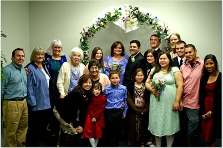 Joe's & my wedding (2006) with family