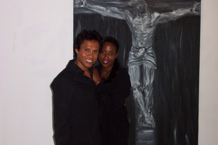 My Cross Painting at the 2001 Gallery Show L.A