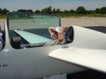 Dad taking his first Sail Plane ride