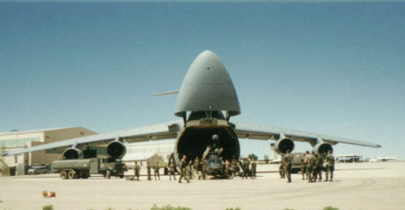 Loading Helos on Air Force C5 Gallaxy