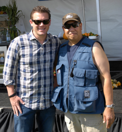 Me and Tyler Florence from the "Food Network"