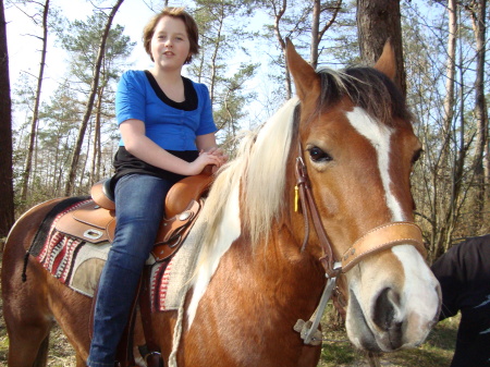 Marina on horseback