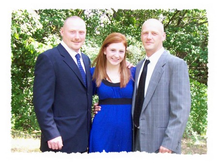 My kids- Josh, Kayla, Jeremy (May 2008)