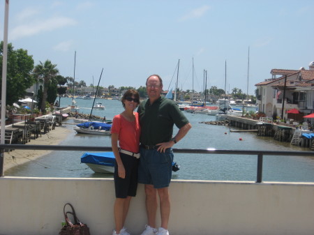 Joan and I on Balboa Island