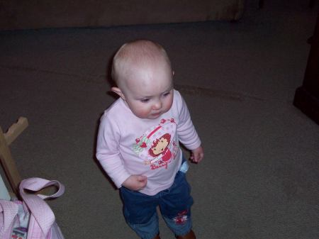 My granddaughter, March 2009
