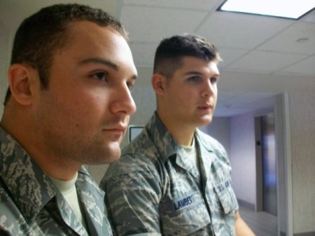 Son Joey and friend US air force