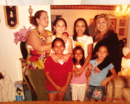 family at moms house in Palacios