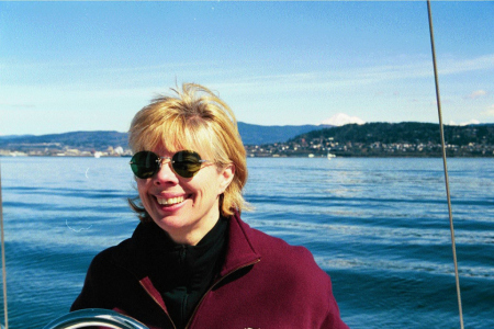 Deborah Sailing in the San Juans
