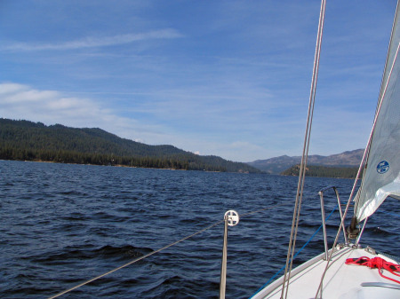 Sailing the lake