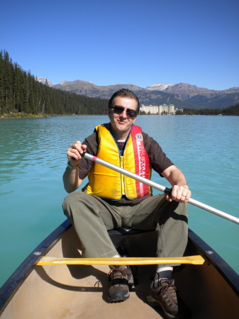 Canoe in Lake Louise