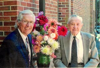 FAO & Grandpa Ohrn with His Floral Arrangement