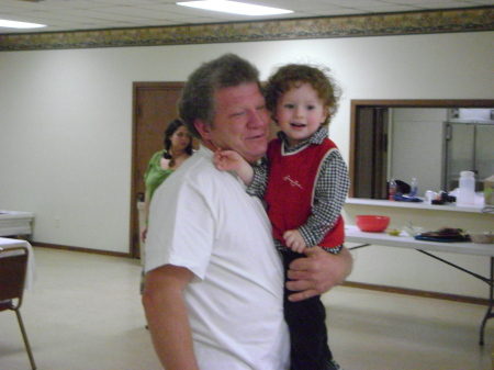 Thomas Baker and grandson Jude Baker
