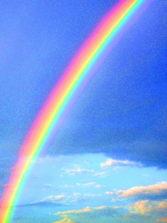 God's rainbow over our college campus 2009