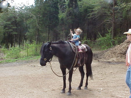 Tori learning to ride
